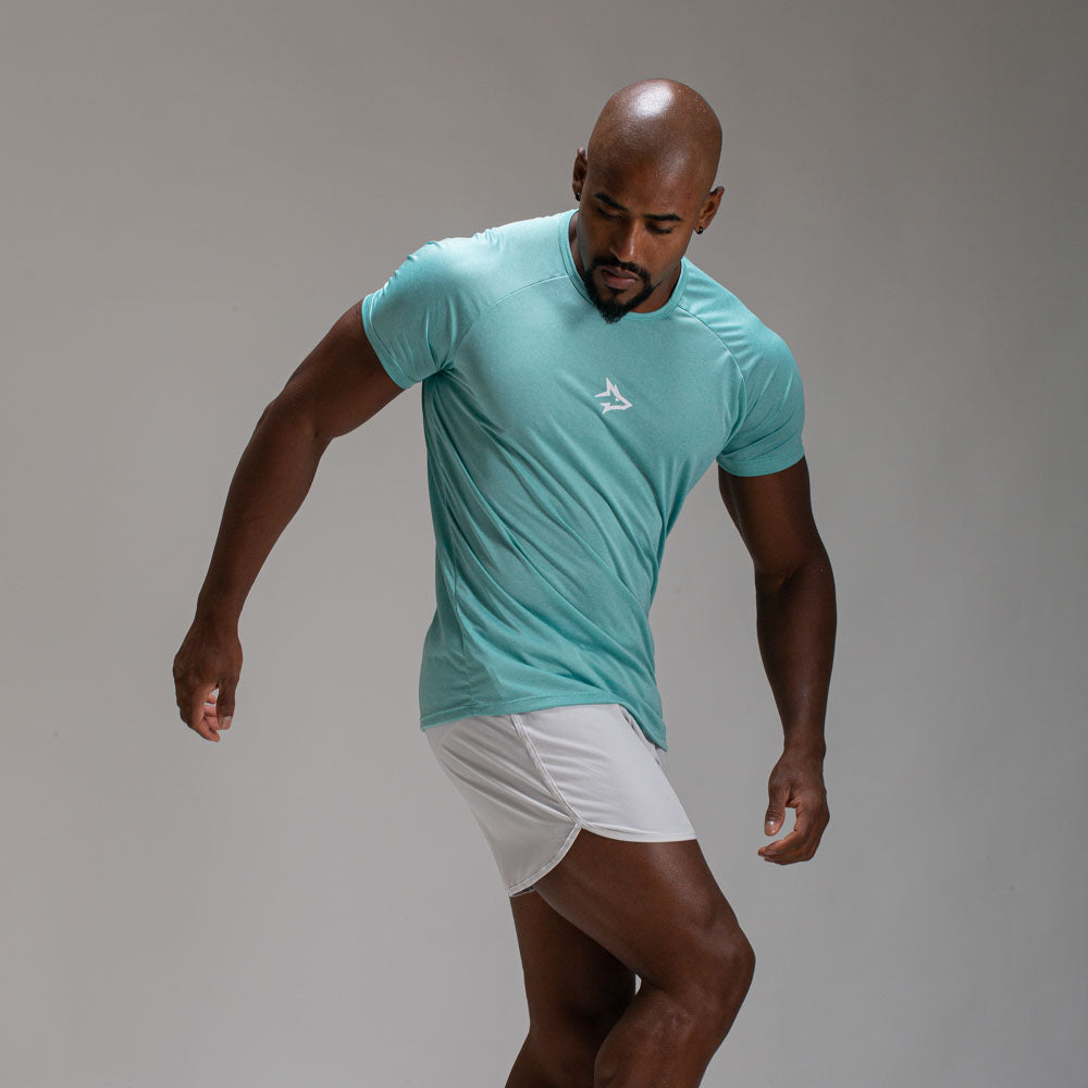 Camiseta Dry Fit Middle Lupus Mescla Verde Menta