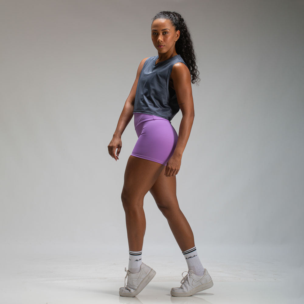 Cropped Dry Fit Middle Lupus Cinza Sombra