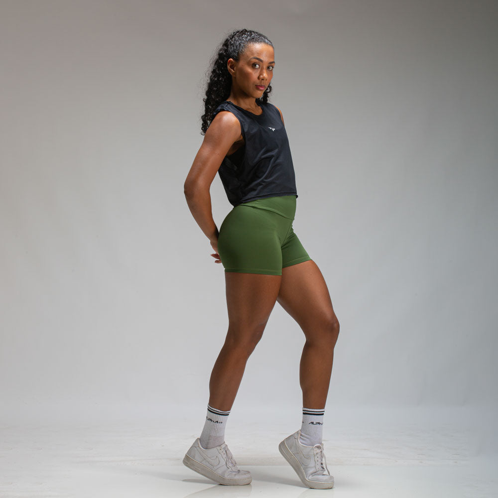 Cropped Dry Fit Middle Lupus Preto
