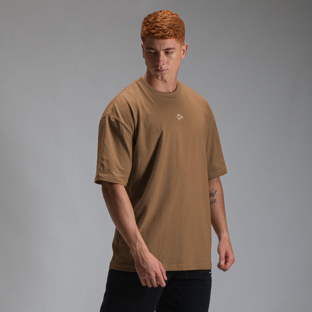 Camiseta Oversized Lupus Caramelo