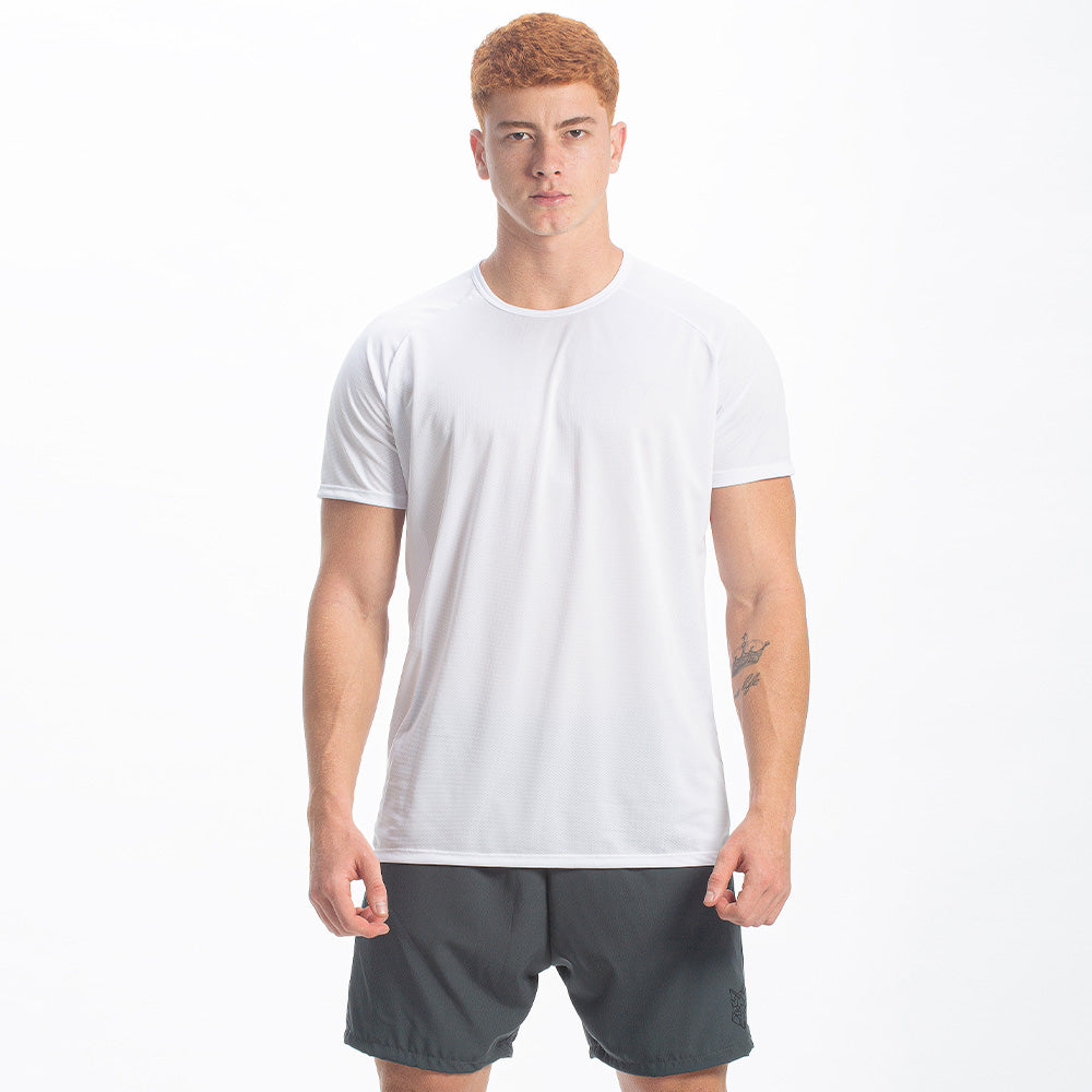 Camiseta Dry Fit Horizon Back Branca