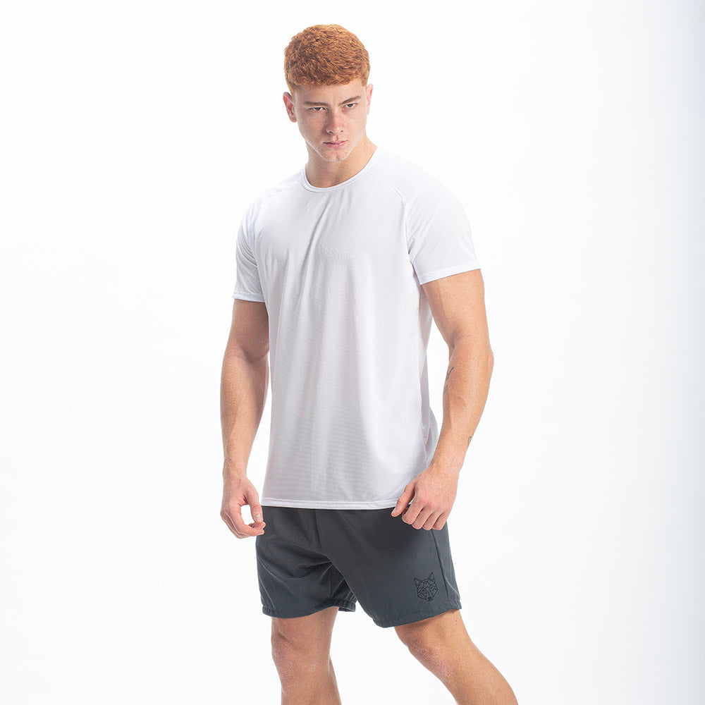 Camiseta Dry Fit Horizon Back Branca