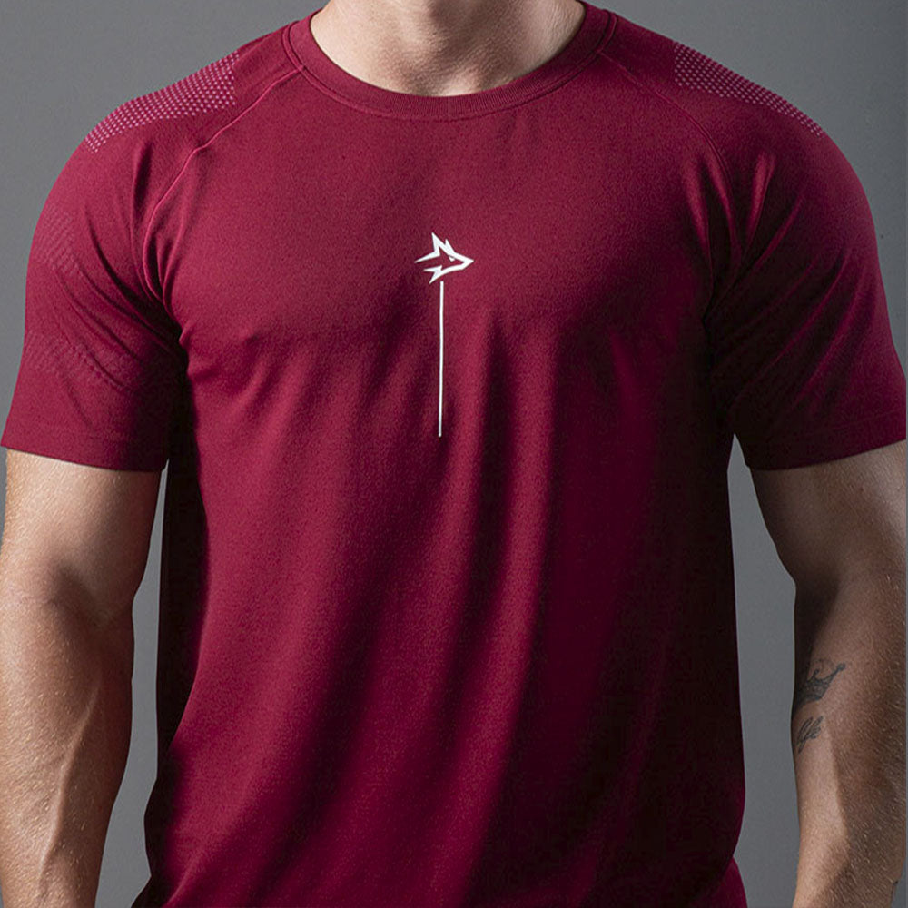 Camiseta Apex Dry Line Lupus Vinho - Sem Costura