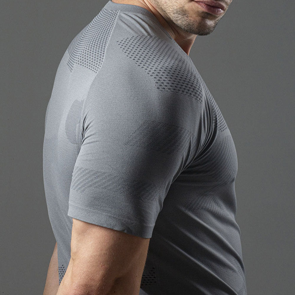 Camiseta Apex Dry Middle Lupus Cinza - Sem Costura