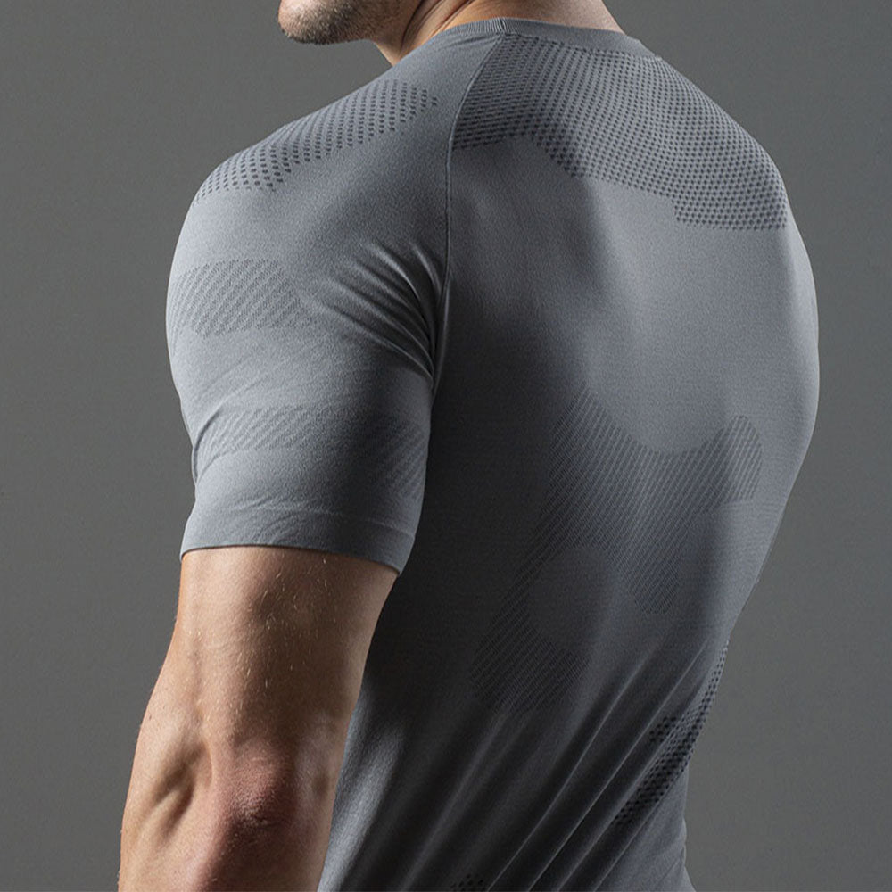 Camiseta Apex Dry Middle Lupus Cinza - Sem Costura