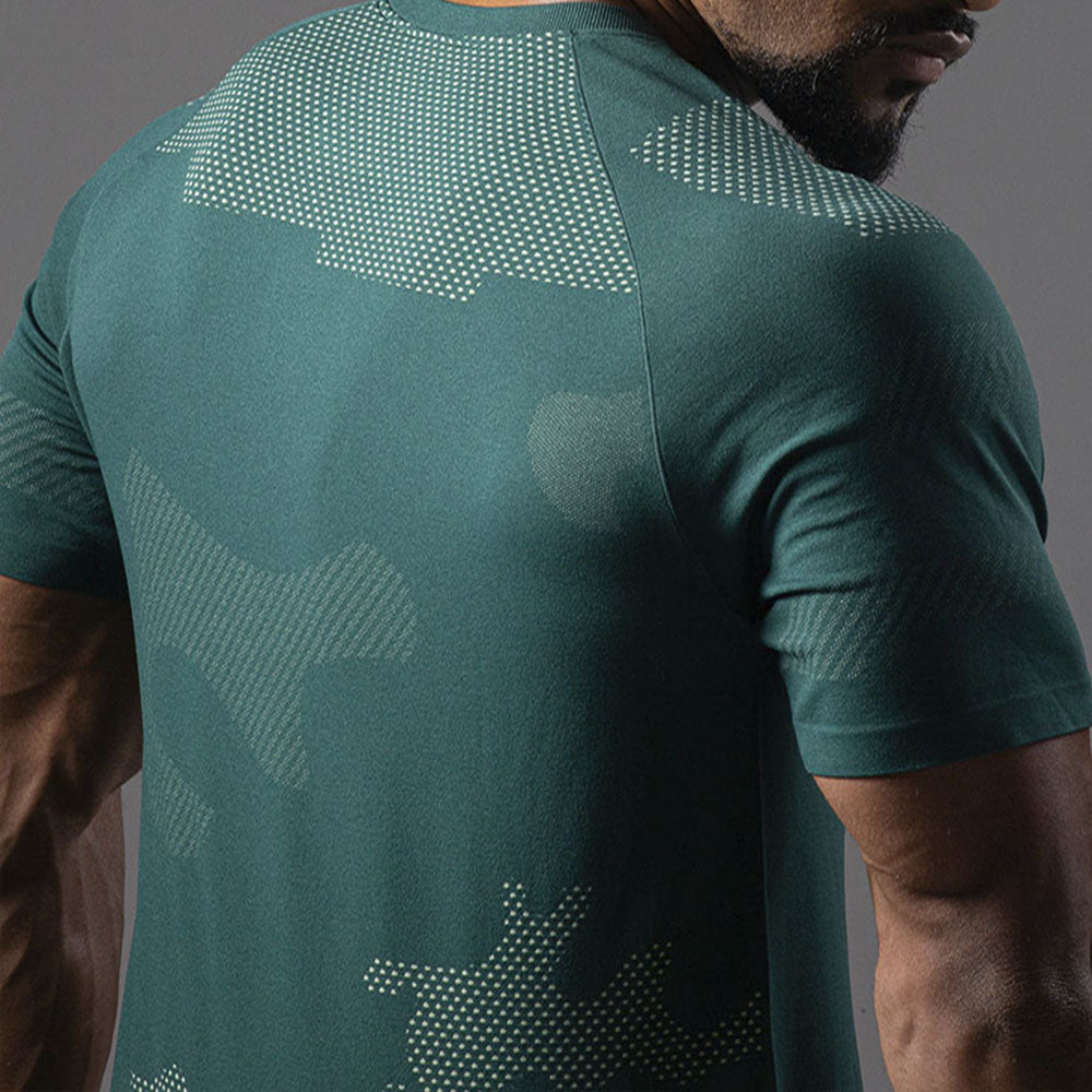 Camiseta Apex Dry Middle Lupus Verde - Sem Costura