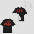 Kit 4 Camisetas Oversized Alpha Movimento