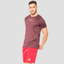 Camiseta Dry Fit  New Fluid Mescla Vinho