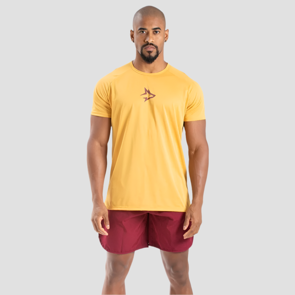 Camiseta Dry Fit Middle Lupus Amarelo Ouro