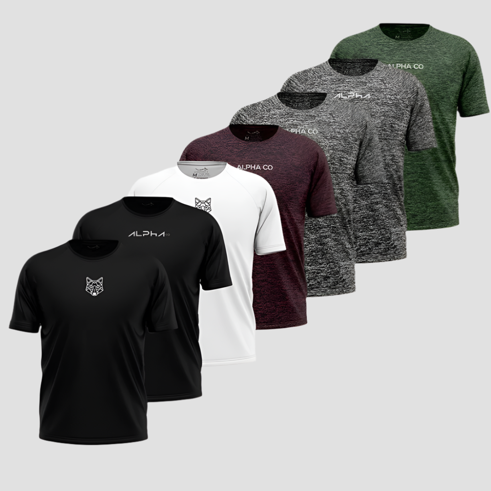 Kit 7 Camisetas Dry Fit Máxima Performance