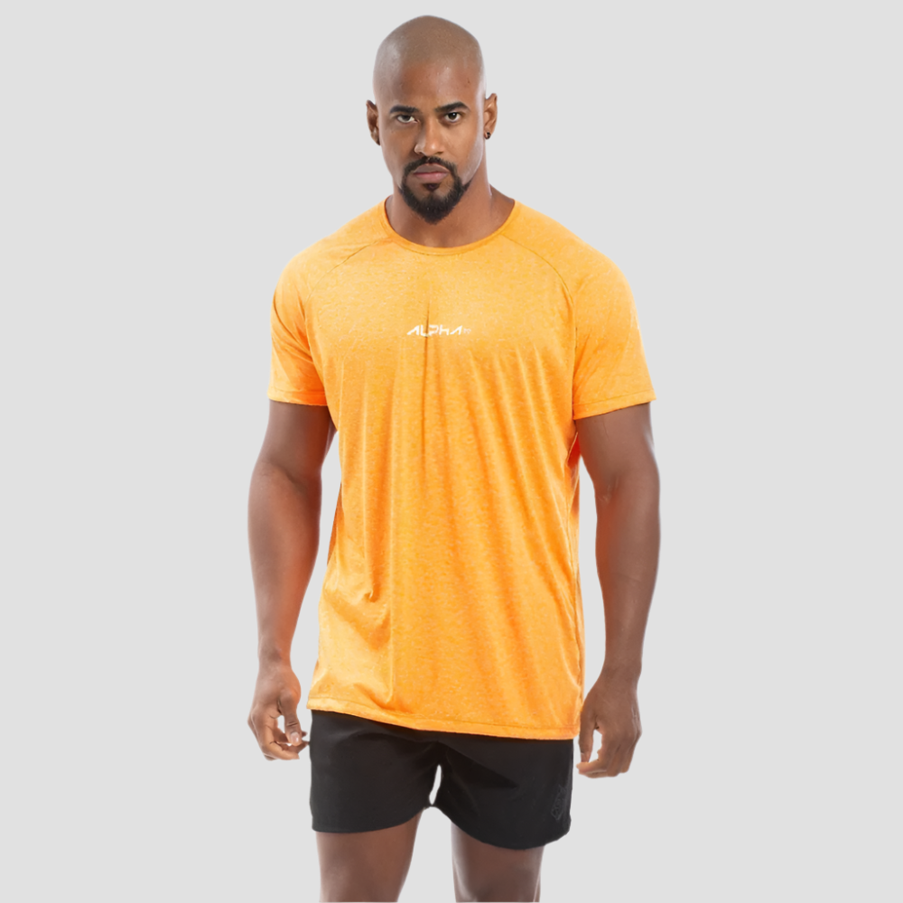 Camiseta Dry Fit New Fluid Laranja Flúor