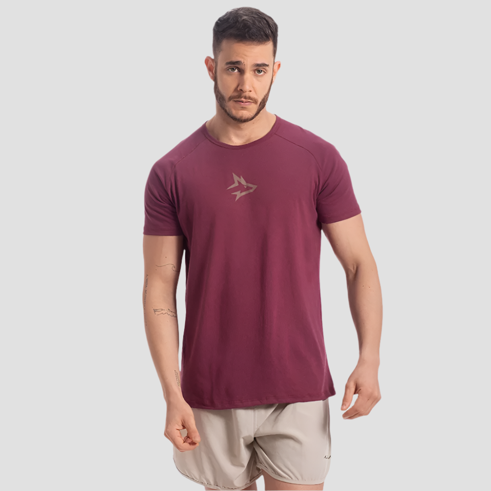 Camiseta Algodão Middle Lupus Vinho