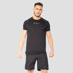 Kit 3 Camisetas Dry Fit Preto + 2 Bermudas Pretas