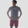 Camiseta Dry Fit Essential Mescla Cinza