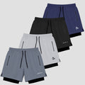 Kit 4 Shorts de Compressão Bolso Zíper: Alta Performance