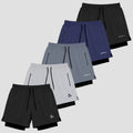 Kit Completo: Shorts de Compressão Dry Fit com Bolso Zíper