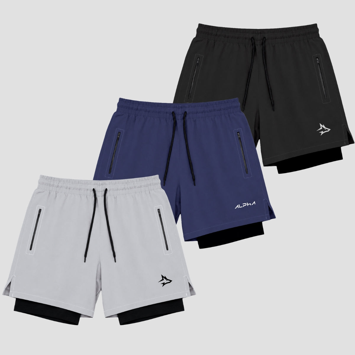 Kit Atleta: 3 Shorts de Compressão