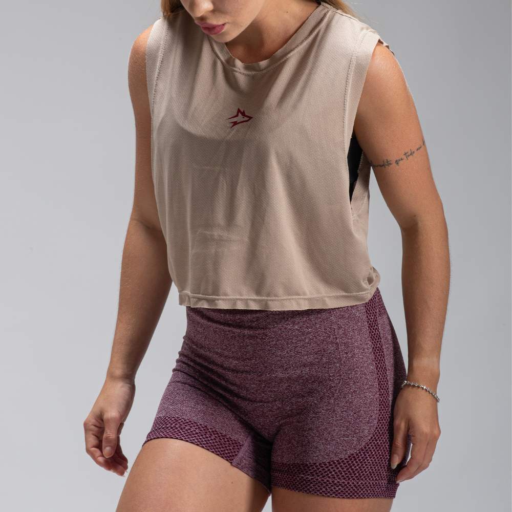 Short Seamless Mescla Vinho Alpha Co.