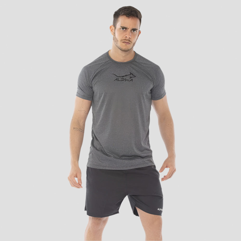 Camiseta Dry Fit Fluid Move Chumbo