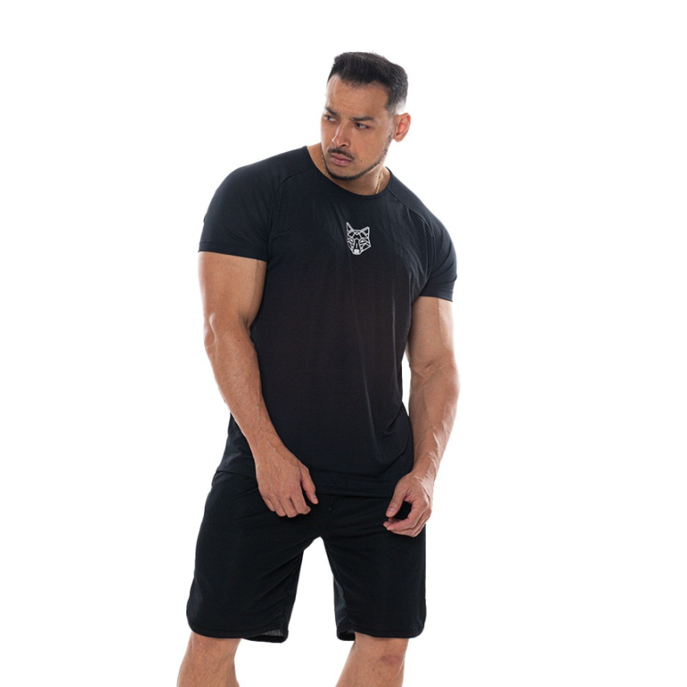 Kit 5 Peças Dry Fit: 3 Camisetas + 2 Bermudas