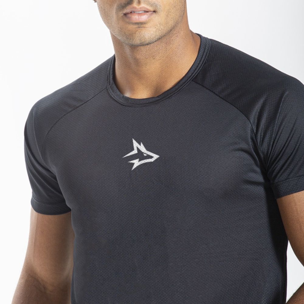 Camiseta Dry Fit Middle Lupus Preto