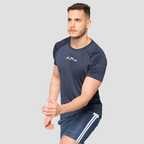 Camiseta Dry Fit  New Fluid Mescla Marinho