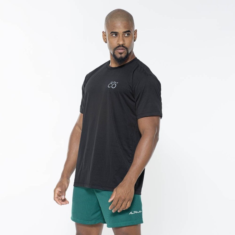 Camiseta Dry Fit Fluid Static Preta