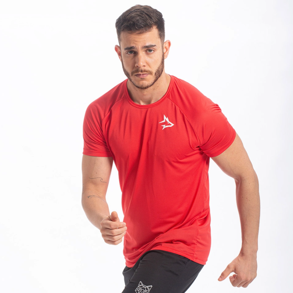 Camiseta Dry Fit New Lupus Vermelho Acerola