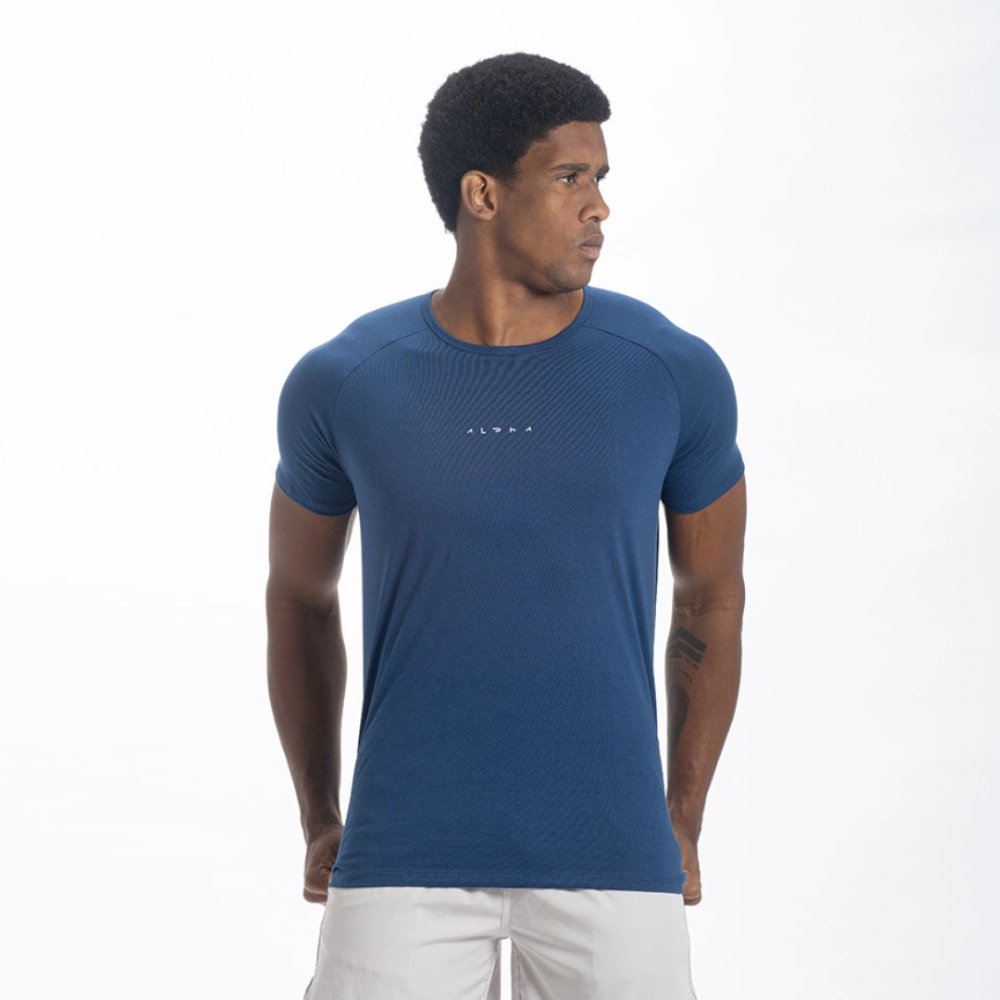 Camiseta Algodão New Horizon Marinho
