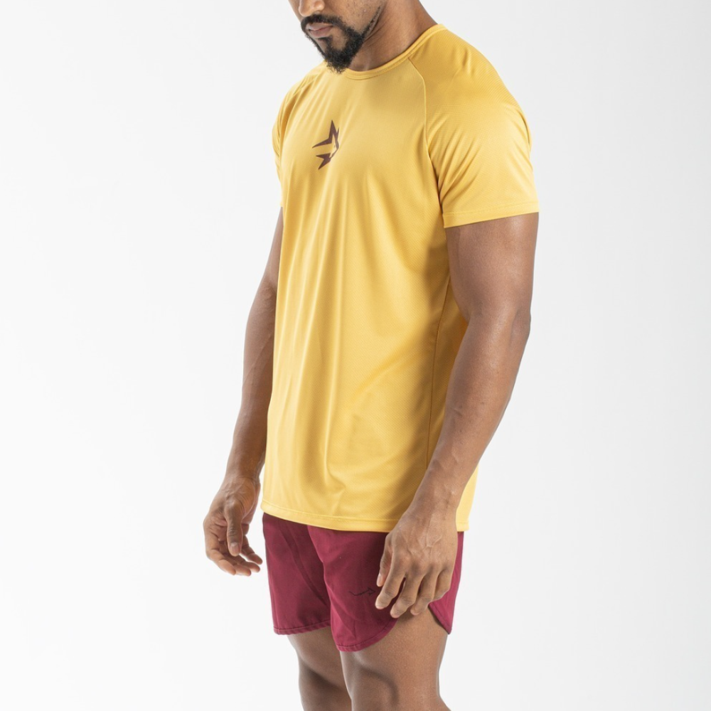 Camiseta Dry Fit Middle Lupus Amarelo Ouro