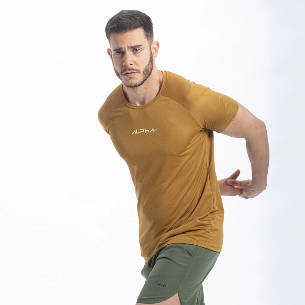 Camiseta Dry Fit New Fluid Marrom