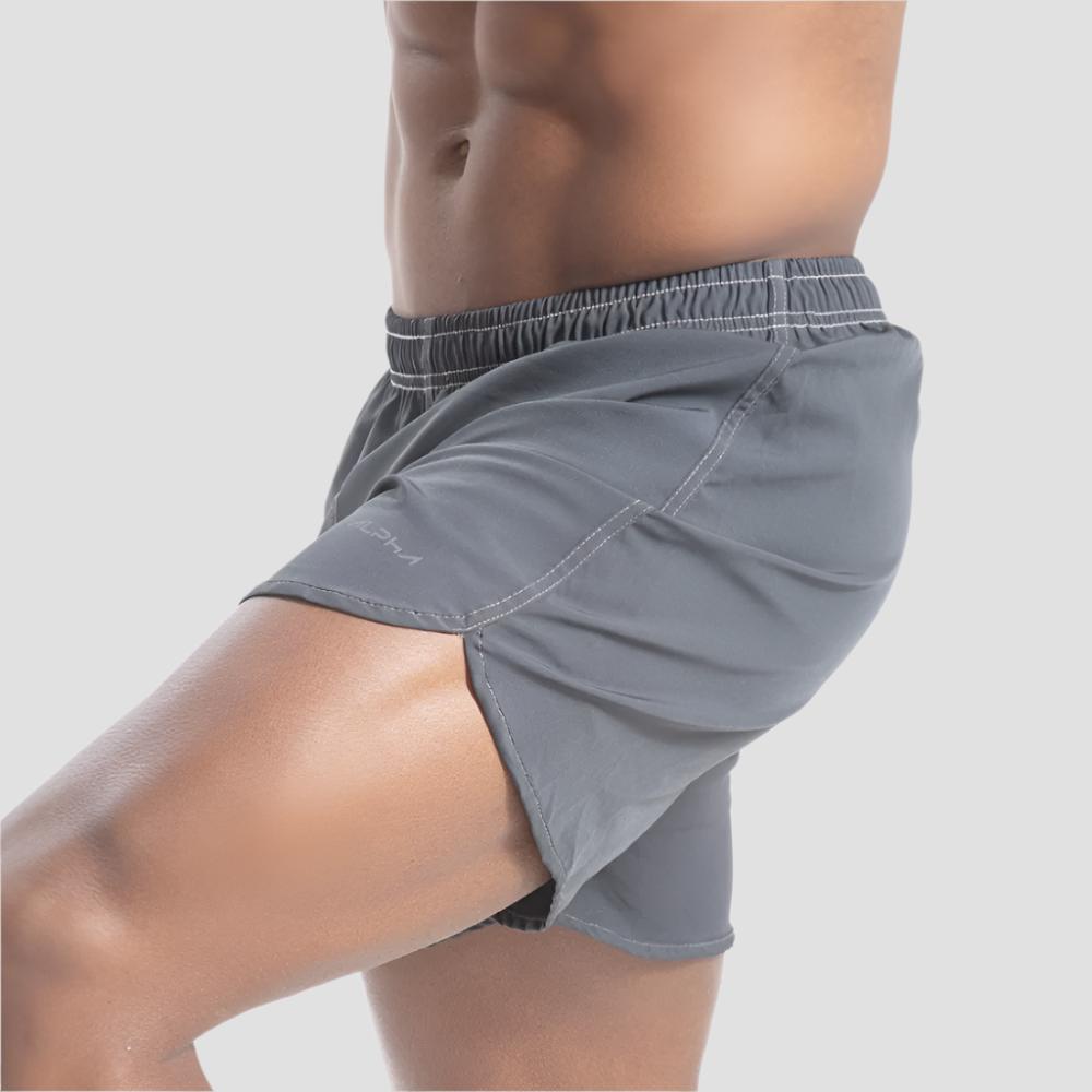 Short Corrida Masculino Dry Fit - Chumbo