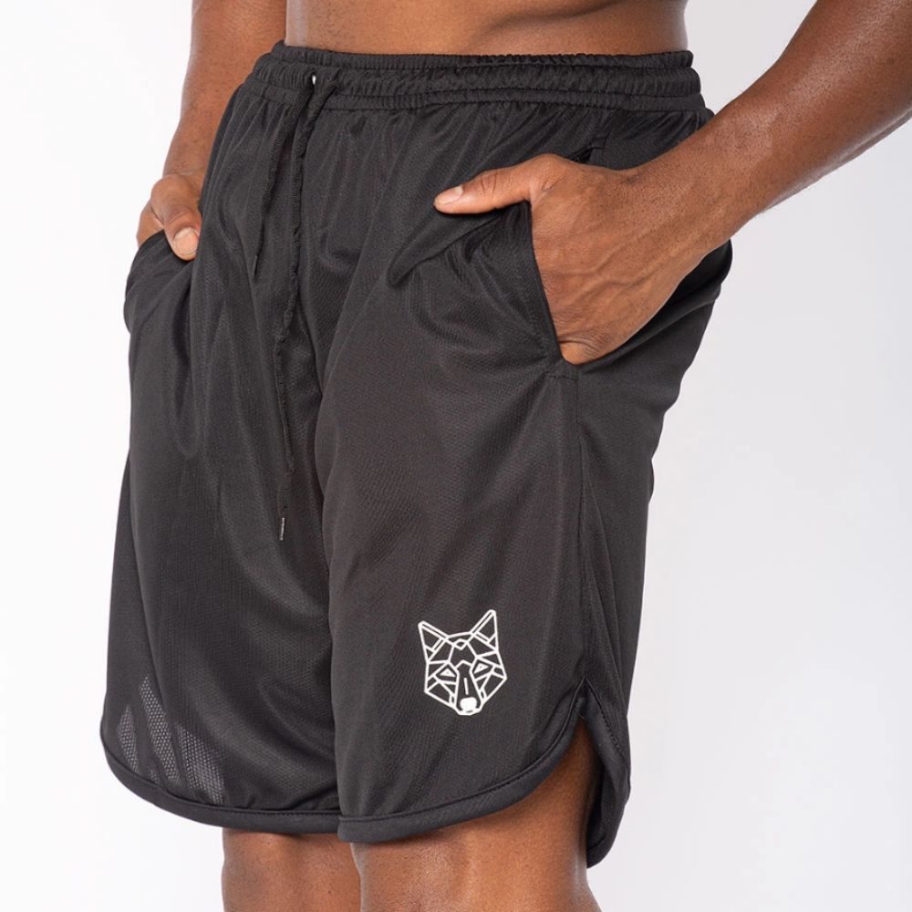 Bermuda Dry Fit Lobo Preto