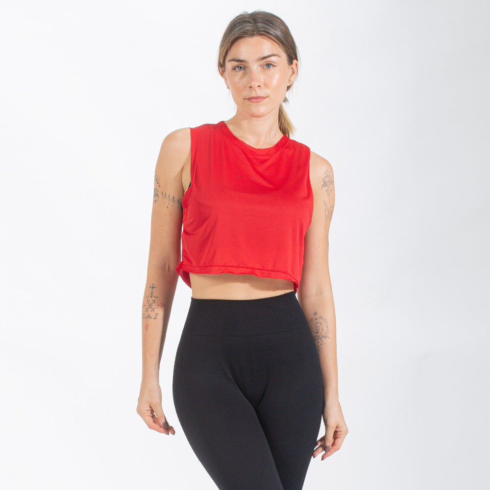 Cropped Dry Fit New Horizon Vermelho