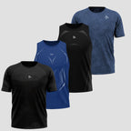 Kit 4 Peças de Treino: Camisetas e Regatas Apex