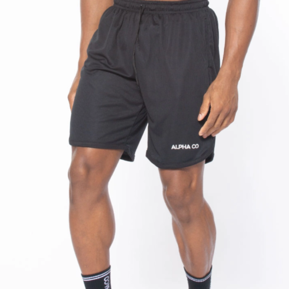 Kit 3 Camisetas Dry Fit Preto + 2 Bermudas Pretas