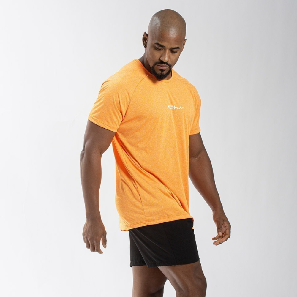 Camiseta Dry Fit New Fluid Laranja Flúor