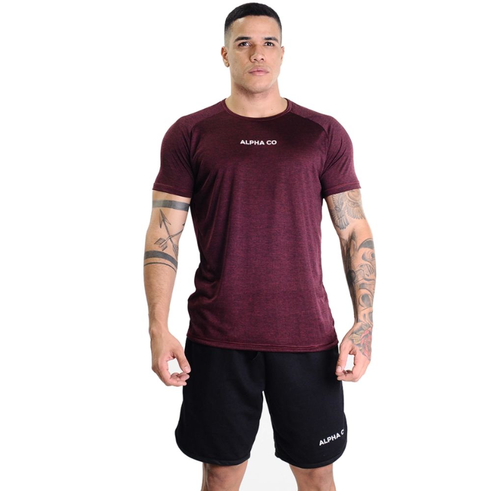 Camiseta Dry Mescla Vinho