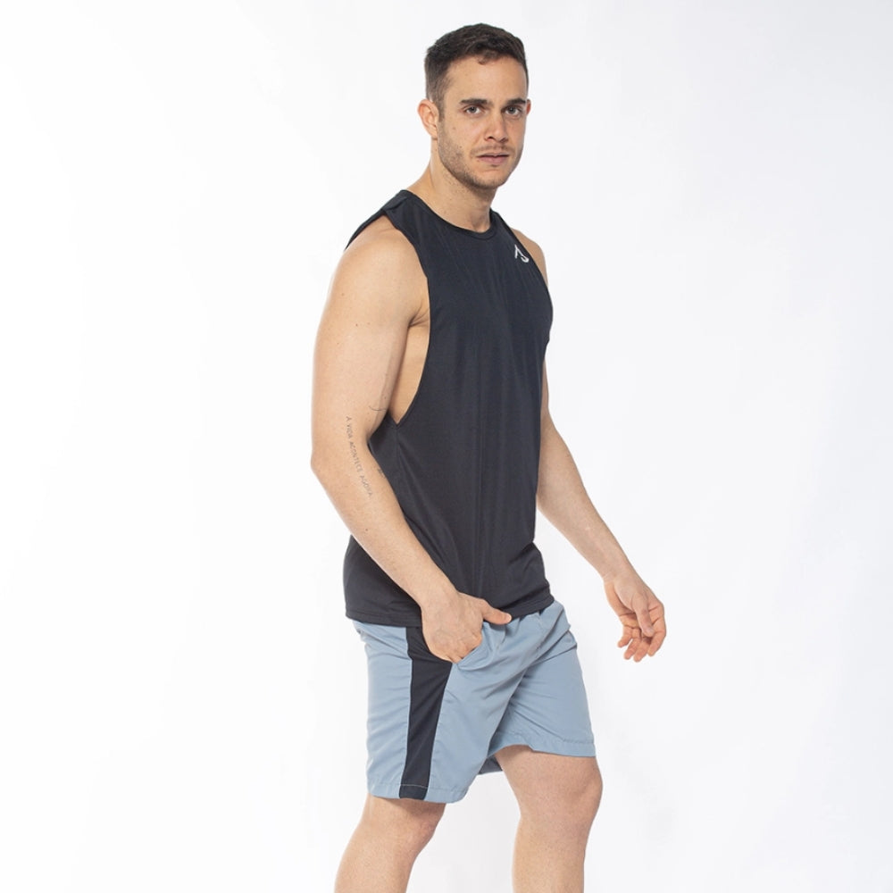 Regata Machão Dry Fit Wolf Preto