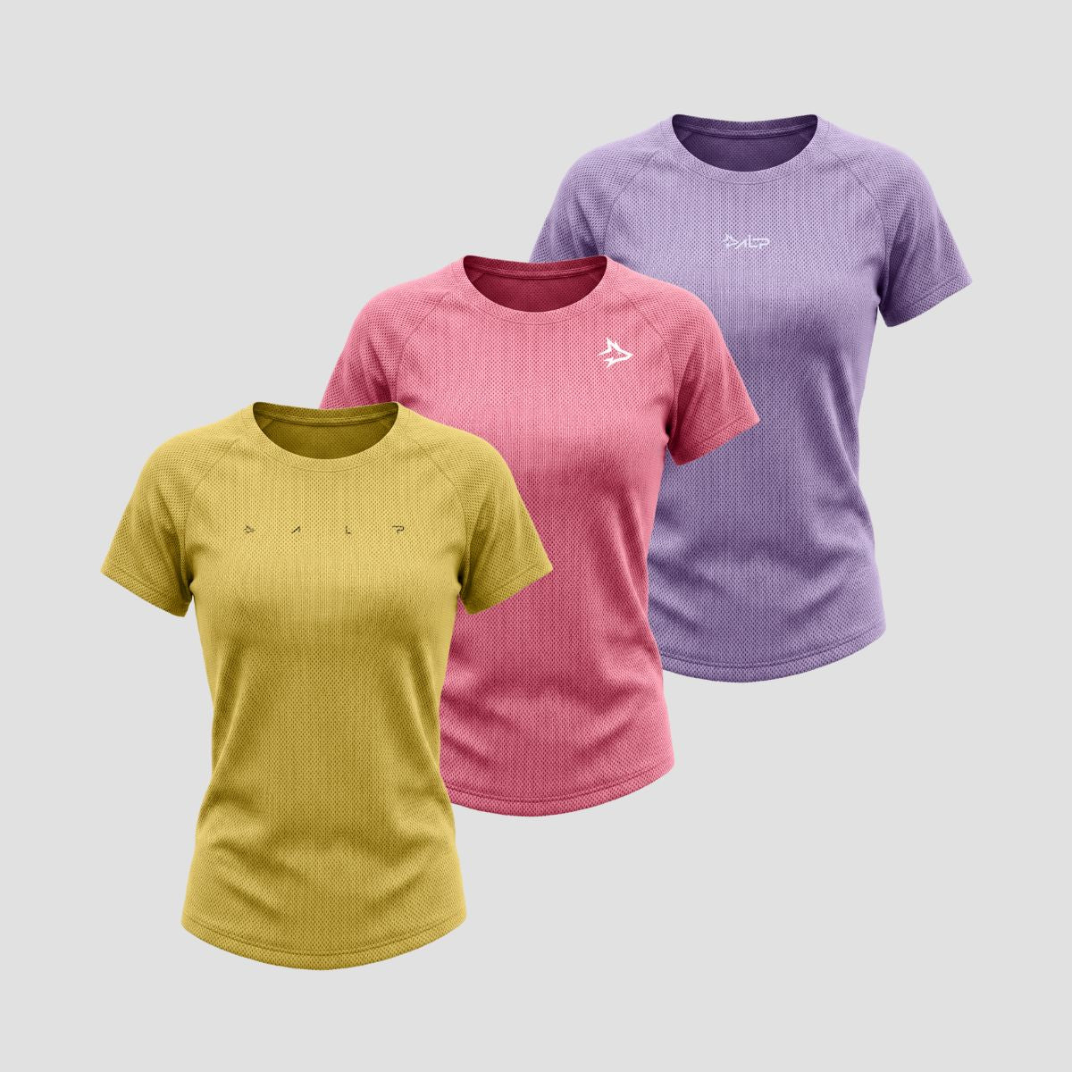 Kit 3 Camisetas Fitness Feminina: Secagem Rápida e Anti Suor