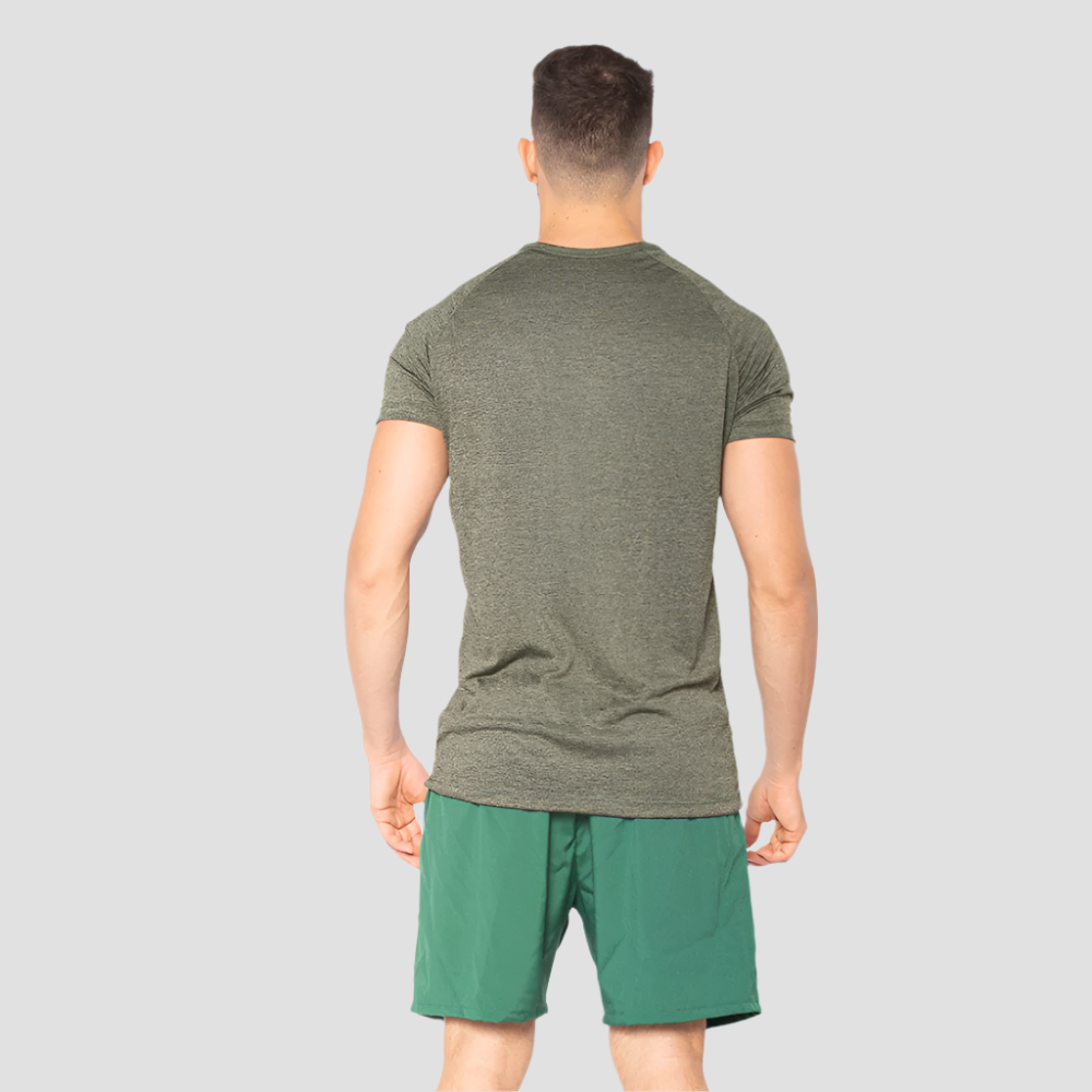Camiseta Dry Fit  New Fluid Mescla Verde