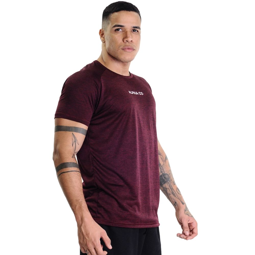 Camiseta Dry Mescla Vinho