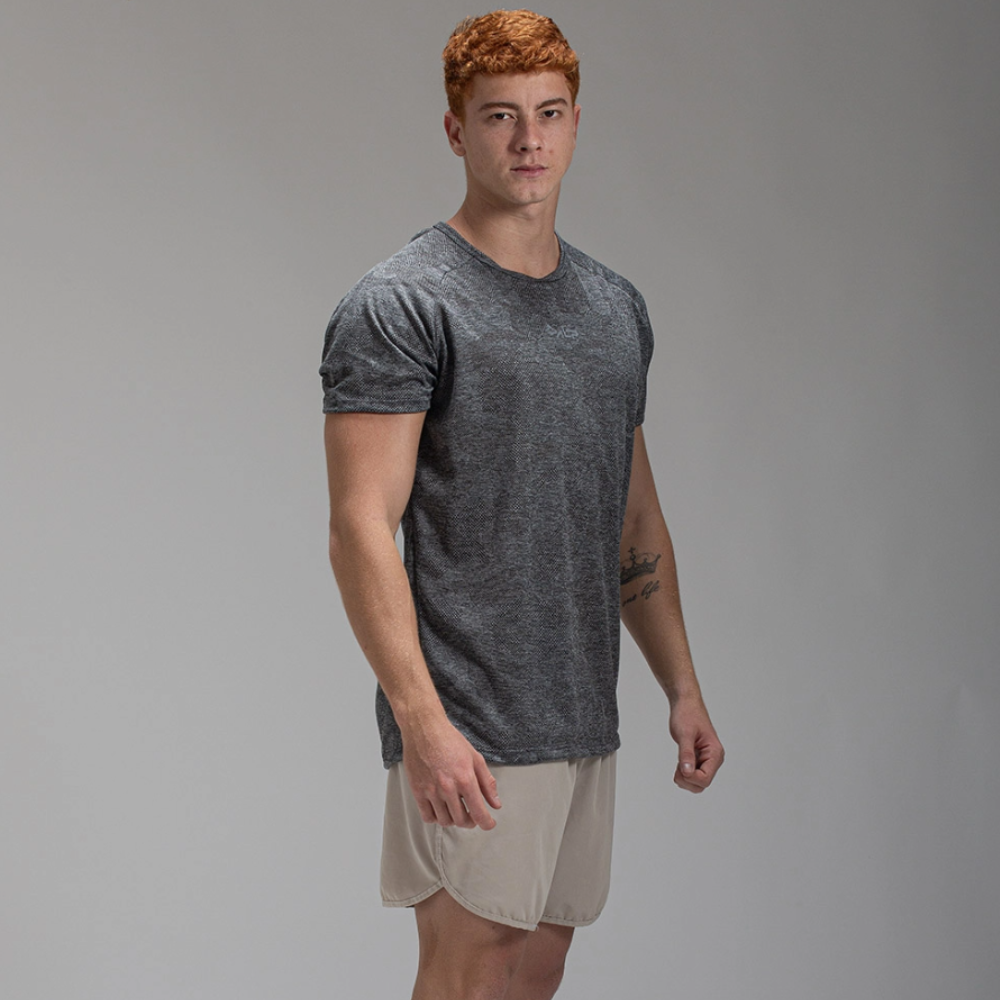 Camiseta Dry Fit Camuflada New Tenacity Preto