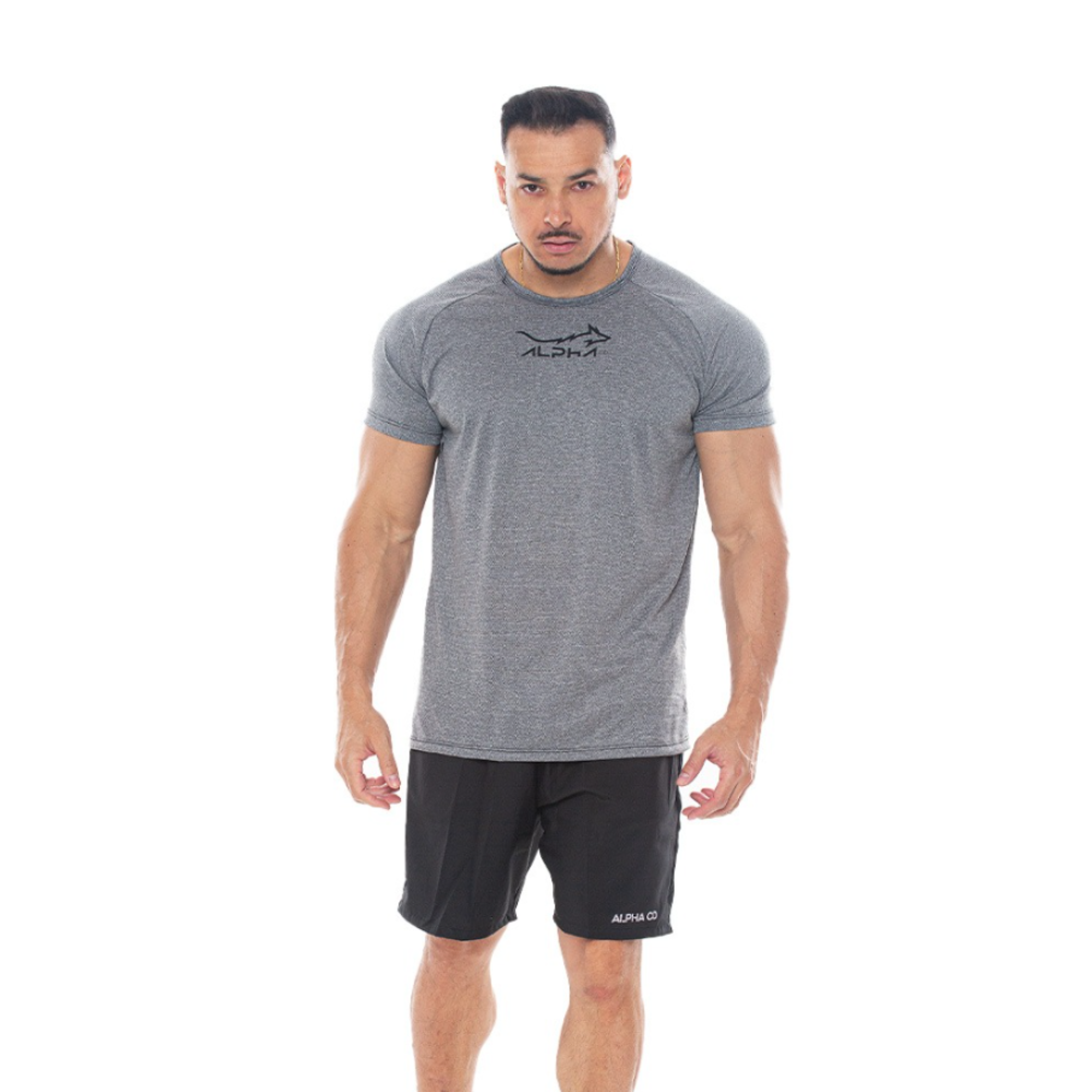 Kit 5 Peças Dry Fit: 3 Camisetas + 2 Bermudas