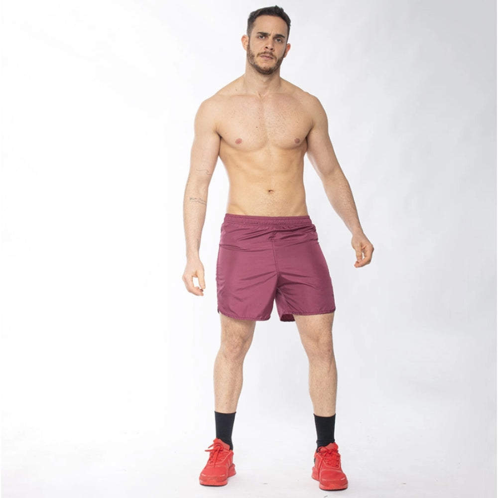 Short Corrida Masculino Dry Fit - Bordô