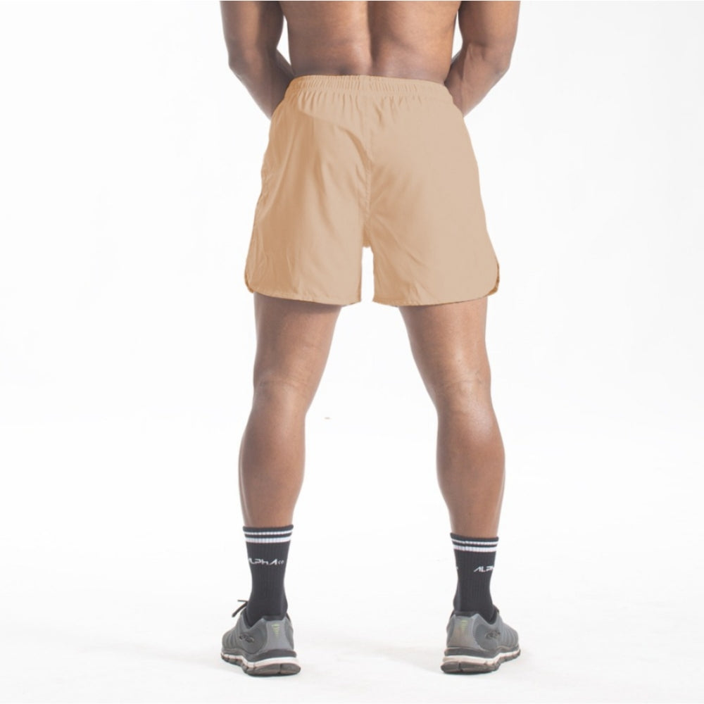 Short Corrida Masculino Dry Fit - Caqui