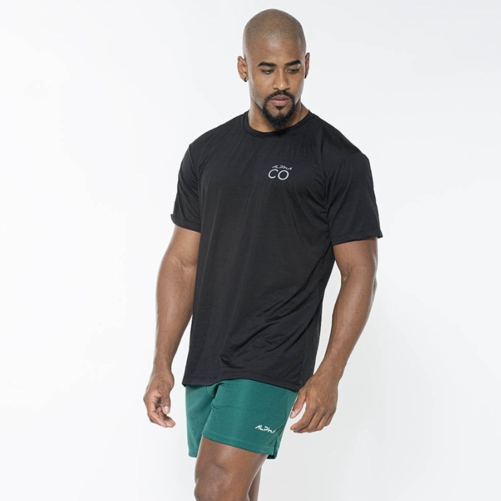 Camiseta Dry Fit Fluid Static Preta