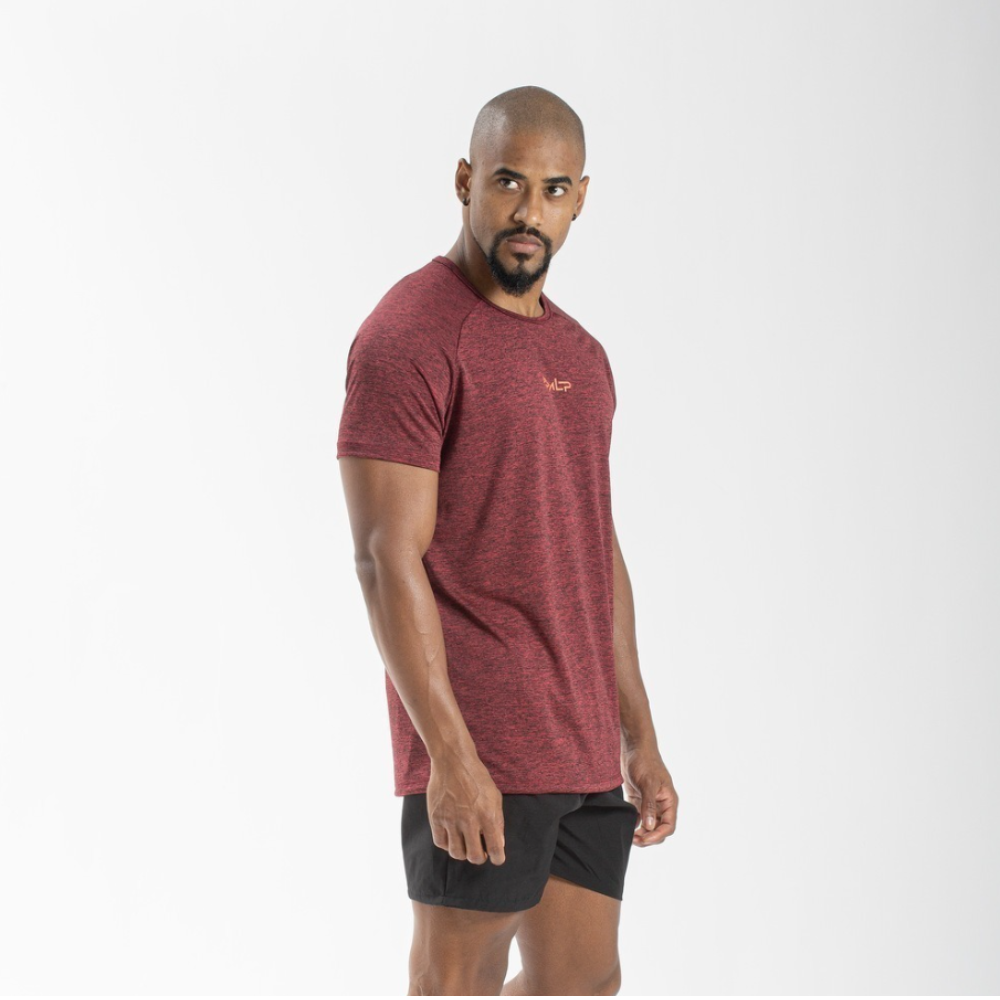 Camiseta Dry Fit New Tenacity Mescla Vermelho