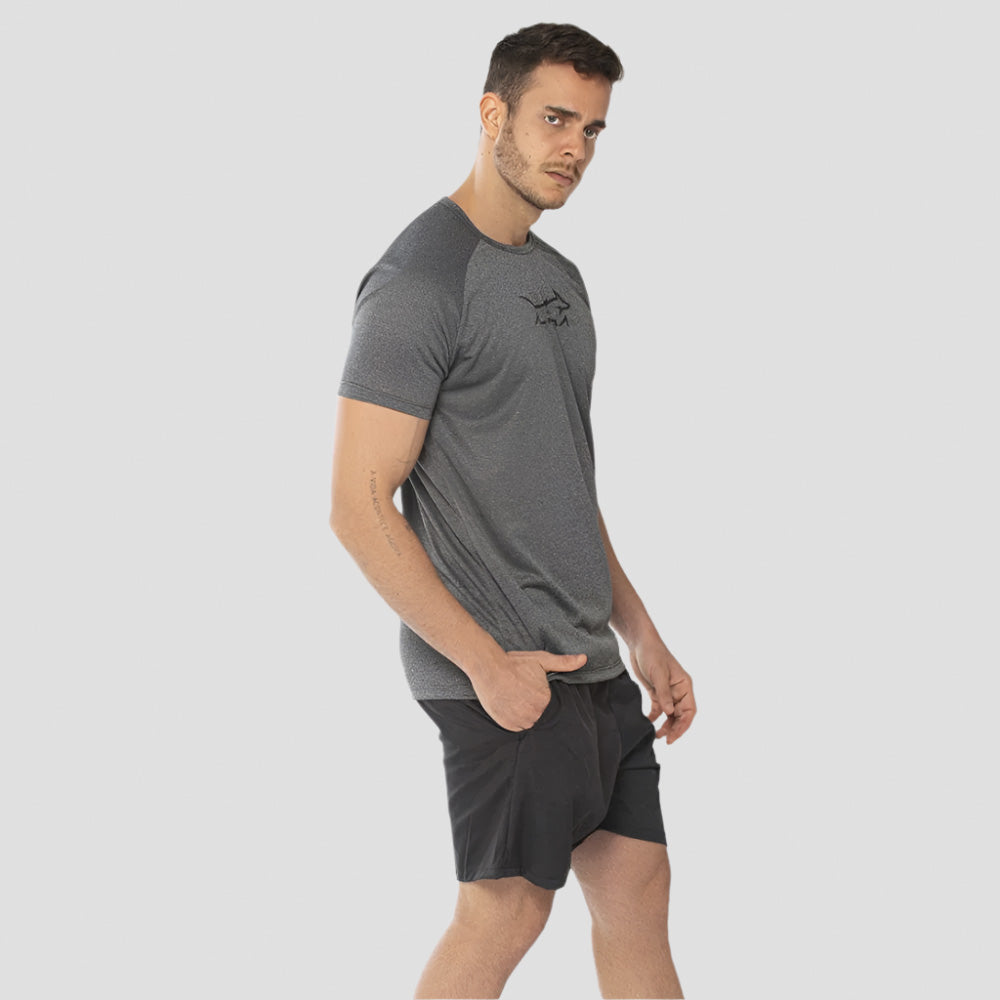Camiseta Dry Fit Fluid Move Chumbo