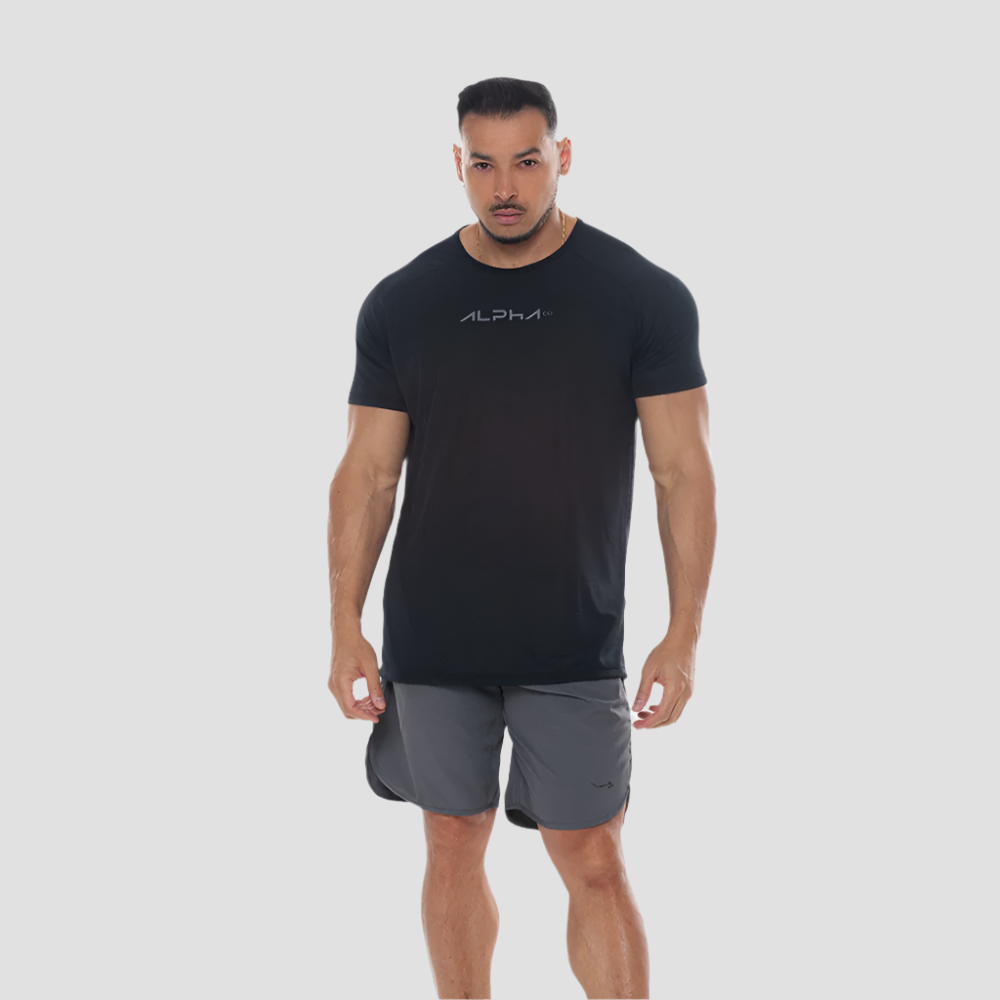 Kit 6 Camisetas Pretas de Treino